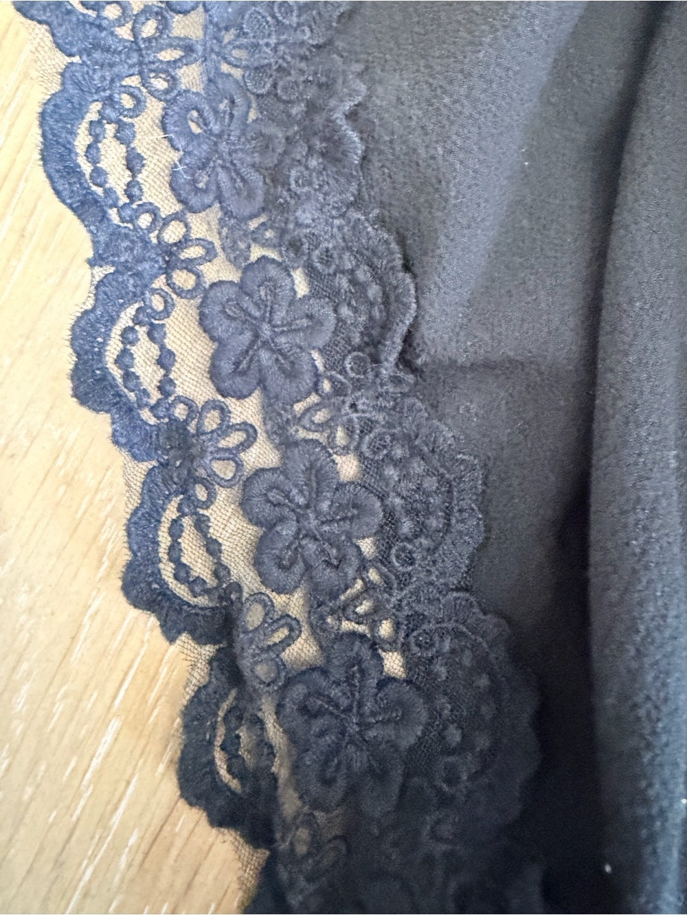 Monteau Black Halter Lace-Trim Mini Dress - Picture 7 of 7